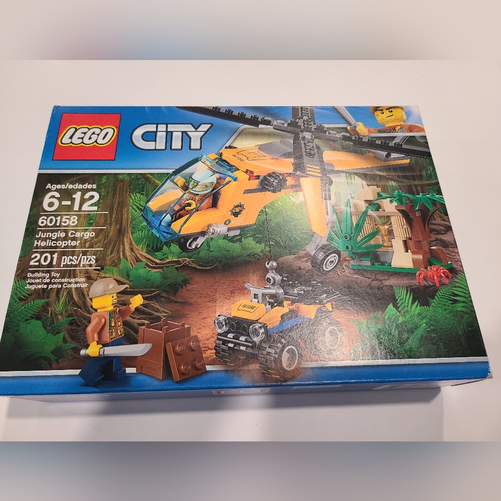 LEGO City Jungle Helicopter 60158 Building Kit 201 Pieces Ages 6-12